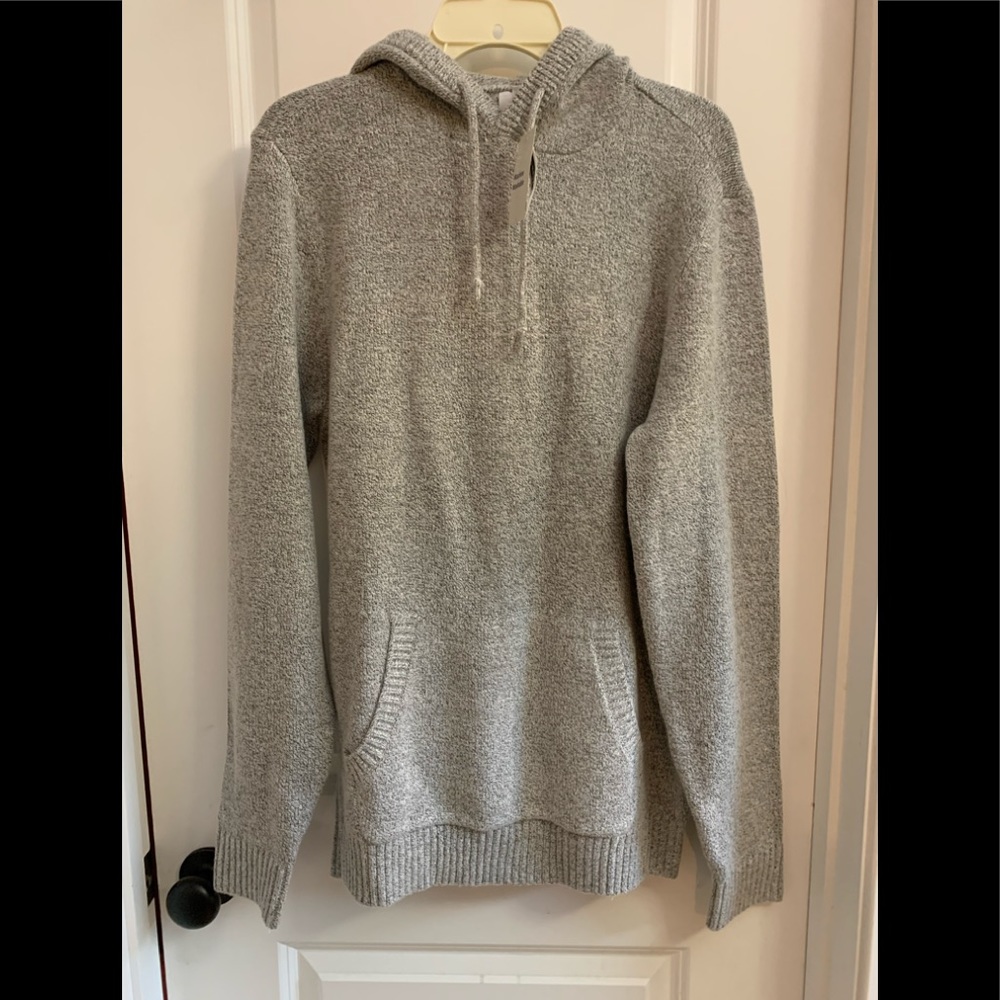 Mens Old Navy Grey Hooded Sweater Size M